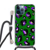Green Cheetah: iPhone 12 Pro Transparant Hoesje met koord