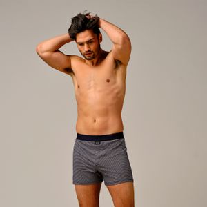 Bamigo Winston Loose Fit Boxershort Navy Gestreept