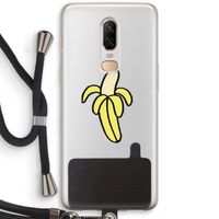 Banana: OnePlus 6 Transparant Hoesje met koord