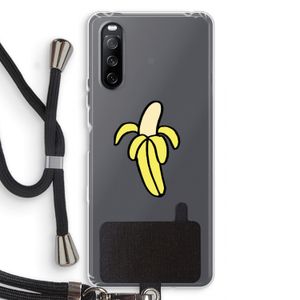 Banana: Sony Sony Xperia 10 III Transparant Hoesje met koord