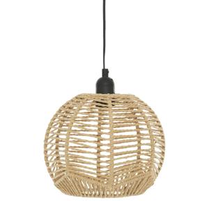 Atmosphera Hanglamp Caren - D24 cm - metaal draad/touw - kleur beige - Design lamp - Lampenkap