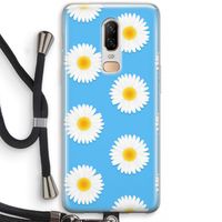Margrietjes: OnePlus 6 Transparant Hoesje met koord
