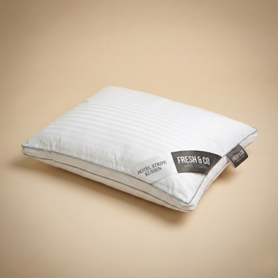 Hoofdkussen - Hotel Stripe Micro Dons - Voor Zij- En Rugslaper - Microvezel - Anti-allergisch & Licht En Onderhoudsvriendelijk - Dekbed-Discounter.nl