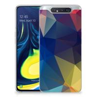 Samsung Galaxy A80 | TPU Hoesje | Polygon Dark