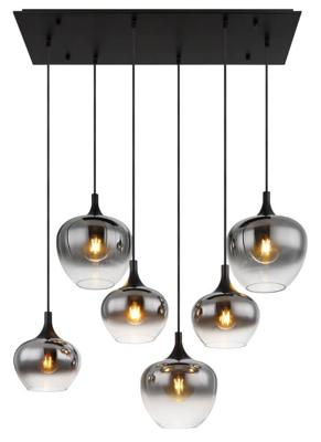 Globo Rechte hanglampMaxy 6-lichts - 15548-6H