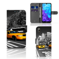 Huawei Y5 (2019) Flip Cover New York Taxi - thumbnail