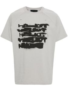 HELIOT EMIL t-shirt en coton à logo imprimé - Gris