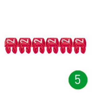 Legrand kabel-/adercod etiket CAB 3, kunststof, groen, br 8mm, 4-6mm