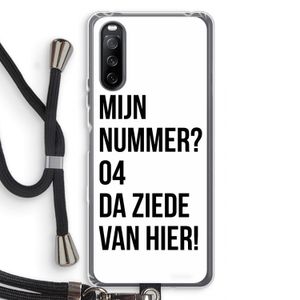 Da ziede van hier: Sony Sony Xperia 10 III Transparant Hoesje met koord
