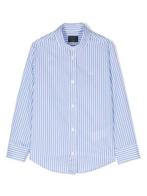 Fay Kids chemise rayée à manches longues - Bleu