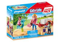 Playmobil City Life Starter Pack opvoeder met bolderwagen 71258 - thumbnail