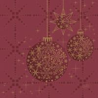 Servet l33b33 cm gilded bauble 20st Duni - Duni