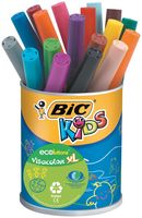 Bic Kids Viltstift Visacolor XL Ecolutions 18 stiften in een metalen pot - thumbnail