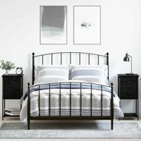 Nachtkastje 2 pcs Zwart eiken 32 x 42 x 70 cm Bewerkt hout