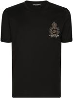 Dolce & Gabbana t-shirt en coton à patch poitrine - Noir - thumbnail