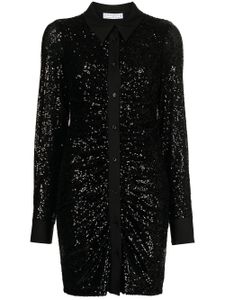 In The Mood For Love robe-chemise Linda Button-Up - Noir