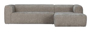 WOOOD Loungebank 'Bean' Rechts, Melange, kleur Travertin