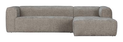 WOOOD Loungebank 'Bean' Rechts, Melange, kleur Travertin