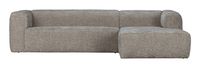 WOOOD Loungebank 'Bean' Rechts, Melange, kleur Travertin