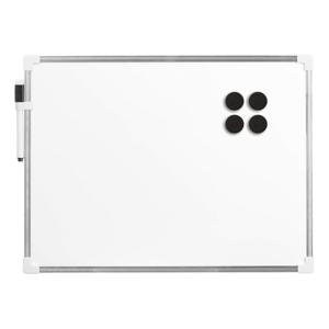 Whiteboard/memobord magnetisch - met marker en magneten - zwart - 30 x 40 cm