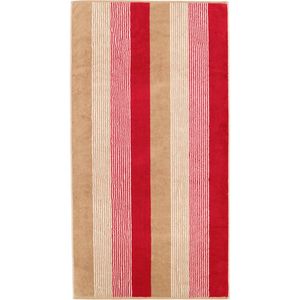 Cawö Cawö Coast Handdoek rot/natur 50/100