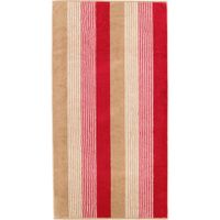 Cawö Cawö Coast Handdoek rot/natur 50/100