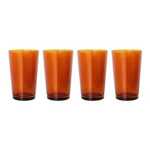 HKliving 70's Glassware Theeglas 0,4 L - Set van 4