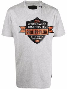 Philipp Plein t-shirt à slogan imprimé - Gris