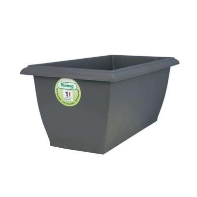 RIVIERA Jardiniere Evolution - 80 x 40 x H 32 cm - 64 L - Grijs