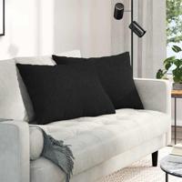 Sofa Kussens Zwart Stof