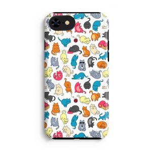 Kleurrijke katten: iPhone 8 Tough Case