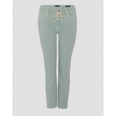 Opus - Groen | Dames | Broek | Groen | 42/28 | regular | Kamst mode