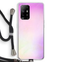 Flow mist pastel: Oppo A94 5G Transparant Hoesje met koord Flow mist pastel: Oppo A94 5G Transparant Hoesje met koord