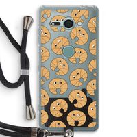 Croissant: Sony Xperia XZ2 Compact Transparant Hoesje met koord