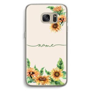 Zonnebloemen: Samsung Galaxy S7 Transparant Hoesje