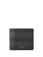 Burberry portefeuille pliant à carreaux - Noir