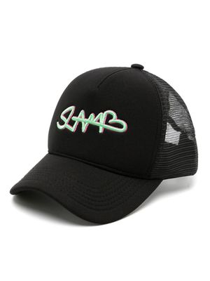 Amir Slama casquette perforée à logo brodé - Noir
