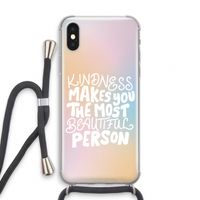 The prettiest: iPhone X Transparant Hoesje met koord