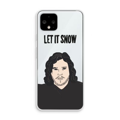 Let It Snow: Pixel 4 Transparant Hoesje