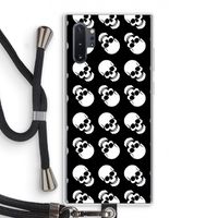 Musketon Skulls: Samsung Galaxy Note 10 Plus Transparant Hoesje met koord