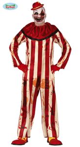 Gestreepte Killer Clown Jumpsuit