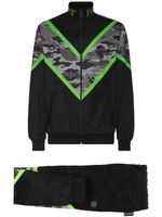 Plein Sport survêtement à imprimé camouflage - Noir