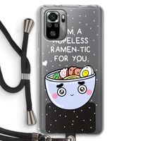 I'm A Hopeless Ramen-Tic For You: Xiaomi Redmi Note 10S Transparant Hoesje met koord