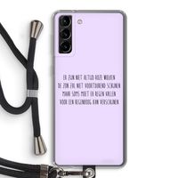 Regenboog: Samsung Galaxy S21 Plus Transparant Hoesje met koord