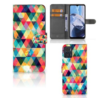 Motorola Moto E22 | E22i | Telefoon Hoesje | Geruit | Portemonnee hoesje