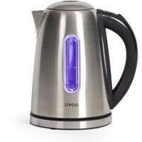 Waterkoker - LIVOO - DOD195 - 2200 W - 1,7 L - 360° draaibare voet - Roestvrij staal
