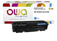 Tonercartridge owa hp w2031x blauw