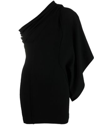 Rick Owens robe Athena à design à une épaule - Noir