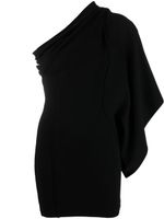 Rick Owens robe Athena à design à une épaule - Noir