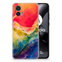 Smartphone hoesje Motorola Edge 30 Neo Watercolor Dark